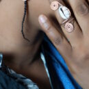 Bague Cauri en bronze